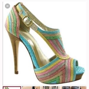 Bakers multi colored heels